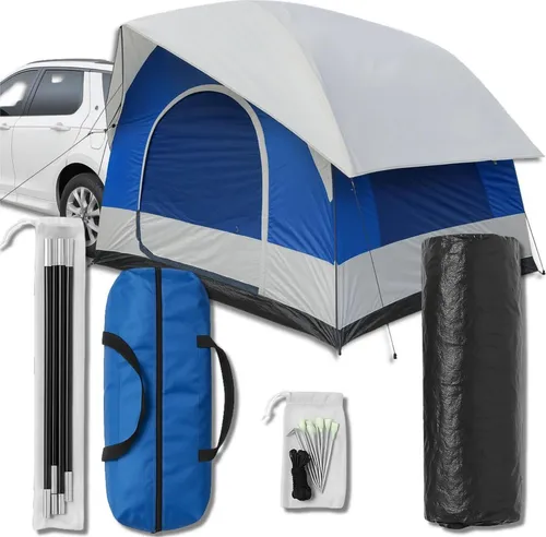 EDIBAZZAR | 4-Personen Auto Heckzelt wasserdicht 250x250x200 cm