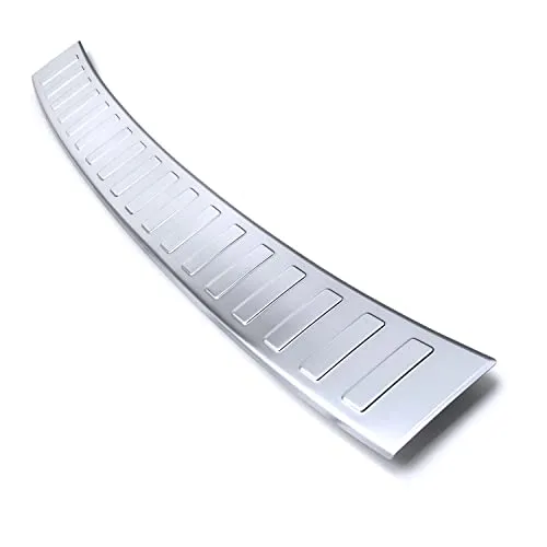 teileplus24 L663 Ladekantenschutz V2A Edelstahl kompatibel mit Skoda Scala 2019-2023 Abkantung, Farbe:Silber gebürstet