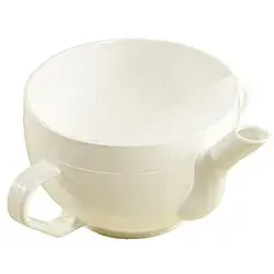 Krankentasse Kunststoff mit 2 Henkeln Weiß