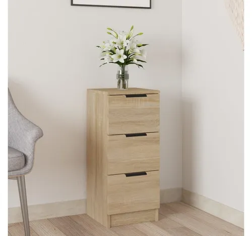 furnicato Sideboard Sonoma-Eiche 30x30x70 cm