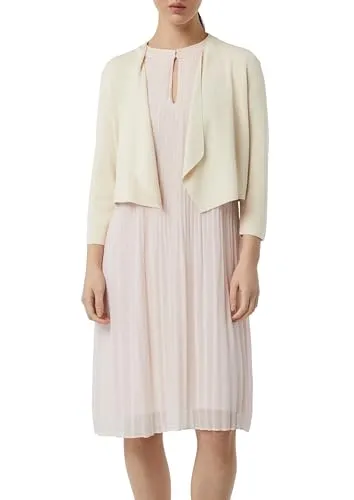 comma Feinstrick-Cardigan mit Ajour-Detail beige M von comma,