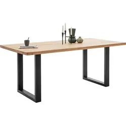 Esstisch 180x90 cm in Eiche massiv GIUSTINO-06 - Braun