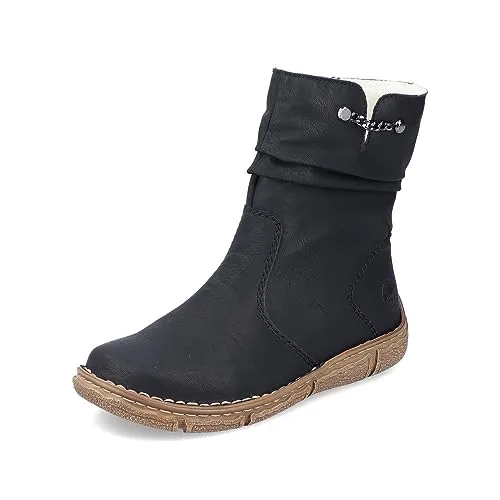 Rieker Damen Klassische Stiefeletten Z3771 - Wanderschuhe mit warmem Innenfutter, ideal für kalte Tage. Die komfortable Weite sorgt für mehr Freiraum und einen bequemen Sitz.