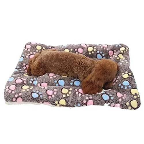 Vejaoo Gemütlich Flanell Fleece Haustiere Softe und Warme Haustiere Bed Für Hunde/Katzen XZ006 (Coffee, 49 * 32 cm)