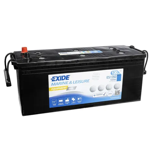 Exide EQUIPMENT GEL ES1350 12V 120Ah 760A/EN Autobatterie - Wartungsfreie Gel-Batterie mit 120Ah und 760A Kaltstartstrom, ideal für zuverlässige Energieversorgung in Fahrzeugen.
