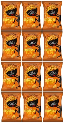 Tüten Mr.Knabbits Erdnussflips a 200 g Erdnuss Flips 12 von Mr.Knabbits