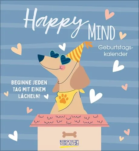 Geburtstagskalender Happy Mind: Immerwährender Planer