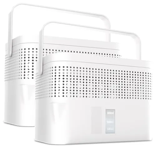 AirOne Max 2er Set Luftentfeuchter ohne Strom in schwarz von BonAura