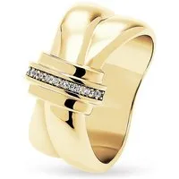 JETTE Damenring TWISTED 88854004 aus 925er Silber von JETTE