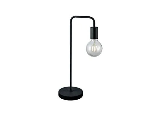 meineWunschleuchte Große Minimalistische Tischleuchte - Tischlampen mit elegantem Design, 51cm hoch, austauschbarem E27 LED 6 Watt für warmweißes Licht und praktischem Schnurschalter.