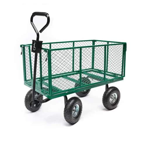 TERRE JARDIN Gartenwagen mit 4 Rädern 300 Kg