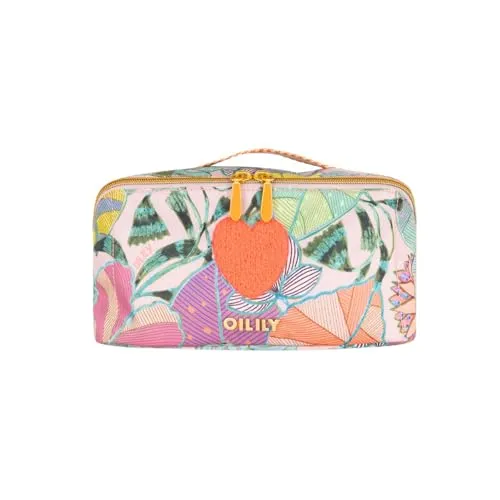 Oilily Kulturbeutel Cisse Cosmetic Bag - Praktischer Kulturbeutel mit Unterteilungen, ideal für Kosmetik und Pflegeprodukte. Robuster Reißverschluss und abwaschbares Material für einfache Pflege.