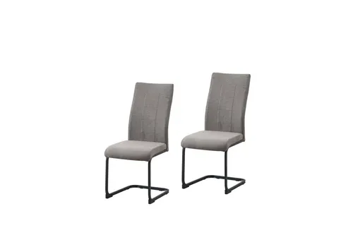 HTI-Line Freischwinger Schwingstuhl 2er-Set Braun LennyP in braun von HTI-Line