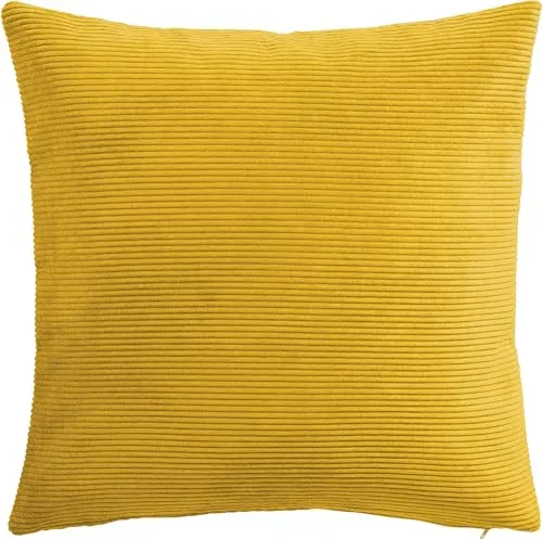 Erwin Müller Kissenhülle Glasgow Cord Curry Größe 50x50 cm in gelb von Erwin Müller