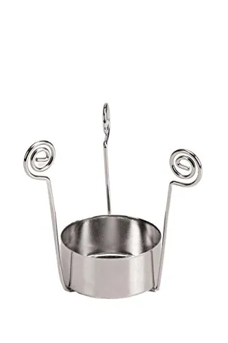 Teelichthalter 3 armig Silber für Glas mit Deckel 7 cm - 2 Stück (ZK-711)