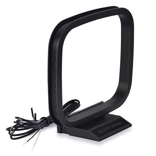 Bingfu AM Antenne 75 Ohm 2-Poliger Blanker Draht Stecker MW LW Antenne Kompatibel mit Yamaha Marantz Denon Pioneer Stereo Empfänger MEHRWEG
