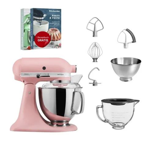 KitchenAid Küchenmaschine KitchenAid 4,8 L 5KSM175 Artisan Glasset mit Glasschüssel
