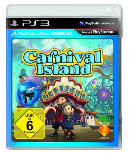 Carnival Island - PlayStation 3 Spiel, Neu und Deutsch - Spiele auf der Sony PlayStation 3 in deutscher Sprache, erlebe spannende Attraktionen und Minispiele für die ganze Familie, USK ab 6 Jahren.