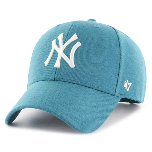 '47 New York Yankees MLB Most Value P. Blaugrün Snapback Cap - One-Size - Hochwertige Snapback Cap der New York Yankees mit gebogenem Schirm, einstellbar für perfekten Sitz. Das gestickte Teamlogo macht sie zum idealen Accessoire für jeden MLB-Fan.