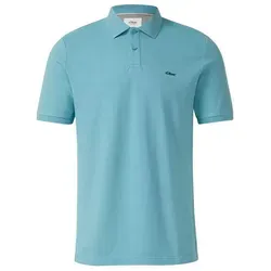 s.Oliver Poloshirt aus Baumwollpiqué in türkis von s.Oliver