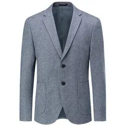 Allthemen Sakko im Slim Fit lässige Anzugjacke mit Streifen