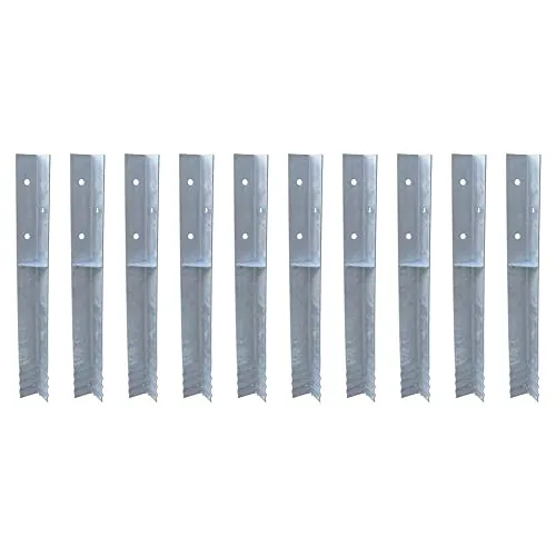 Wickey SolidLock Winkelanker - 10er-Set für Spieltürme und Schaukeln - Witterungsbeständige Winkelanker aus feuerverzinktem Stahl mit Schrauben für sicheren Halt. Ideal für Spieltürme und Schaukeln, inklusive 10 Jahre Garantie.