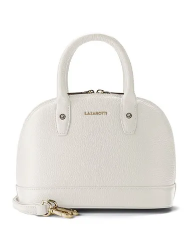 Lazarotti Henkeltasche Bologna Leather - Elegante Henkeltasche aus hochwertigem Leder mit praktischen Fächern für optimale Übersicht und einem abnehmbaren Schulterriemen für komfortables Tragen.