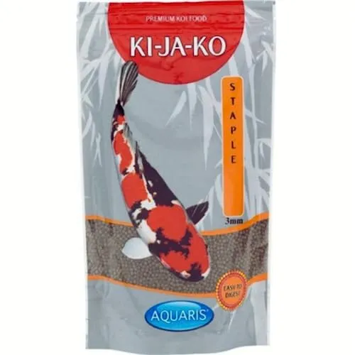 KI-JA-KO Staple Koi-Futter 3 kg / 3 mm Schwimmende Pellets, Ganzjahresnahrung mit Vitaminen & Mineralien für optimale Gesundheit