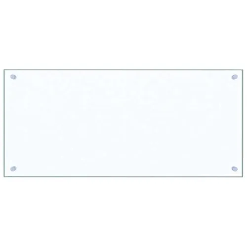 vidaXL Küchenrückwand Spritzschutz aus Hartglas 90x40cm in weiß von vidaXL