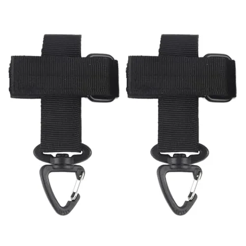 iCovalescent 2 Stück Handschuhhalter, Handschuhhalter Gürtel, Einstellbar Handschuhe Halter, Ideal für Feuerwehr Handschuhe, Einsatzhandschuhe Polizei, Gärten, Baustellen(Schwarz)