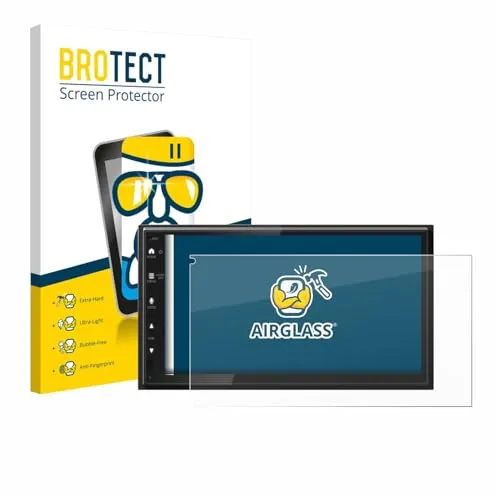 BROTECT Schutzglas für Kenwood DMX6523DABS Schutzfolie Made in Germany Panzer Folie Glas Displayschutz [Kratzfest 9H, Anti-Fingerprint,Transparent]