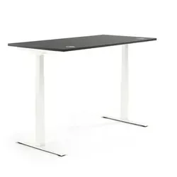 Höhenverstellbarer Schreibtisch 1200x605-1255x800mm - Ergonomischer Schreibtisch mit Memory-Handschalter und Kollisionsschutz. Optimale Beinfreiheit dank traversenfreier Konstruktion. Ideal für flexibles Arbeiten im Büro.