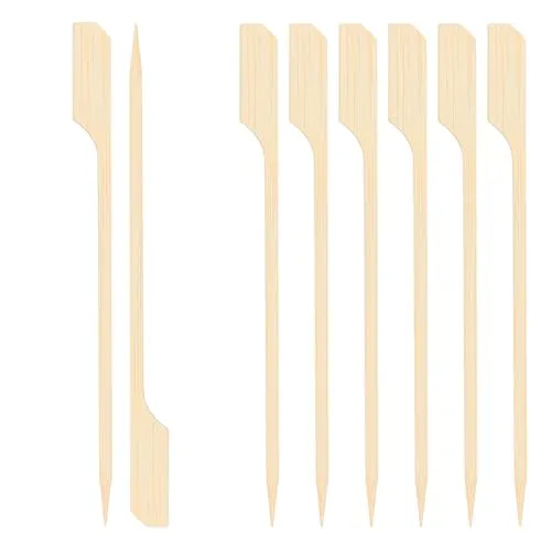 EXNIMA, 50, 100 und 300 Stück, Bambus-Spieße, Bio-Spieße, Grillspieße, Ideal für Grills, Grill, Buffet, Cocktails, Obst, Snacks, Basteln, Größen 12, 15, 20 oder 25cm.