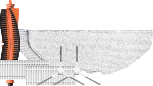 EZVIZ Hocheffizientes Zubehörset für RE4 & RE5 Plus Kehrroboter - Staubsaugerzubehörset für RE4 & RE5 Plus, sorgt für optimale Leistung mit Hauptbürste, Seitenbürsten, HEPA-Filter und waschbarem Wischtuch.