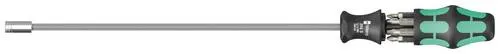 Wera Kraftform Kompakt 27 XL Universal Set - 7-teiliges Schraubendreher-Set mit 300 mm Bit-Handhalter für schwer zugängliche Stellen. Ergonomischer Griff und integriertes Magazin für schnelles Arbeiten.
