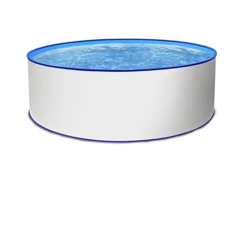 Paradies Pool® Aufstellpool Komplettset - Gartenpool mit Stahlwand in rund mit Blauer Folie inkl. Poolleiter Skimmer Sandfilteranlage & Zubehör mit 4 Jahre Garantie (300 x 120)