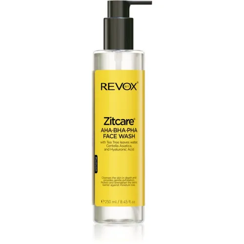 Revox B77 Zitcare AHA BHA PHA Face Wash sanftes Reinigungsgel mit Peeling-Effekt 250 ml