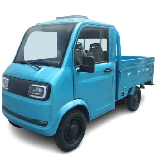 Elektro Kabinenroller Urban Hopper Pickup 2 Sitzer - Elektromobil mit Straßenzulassung und 40 km/h, ideal für kurze Strecken. Hohe Zuladung und LED-Licht sorgen für Sicherheit und Komfort. Reichweite bis zu 70 km.