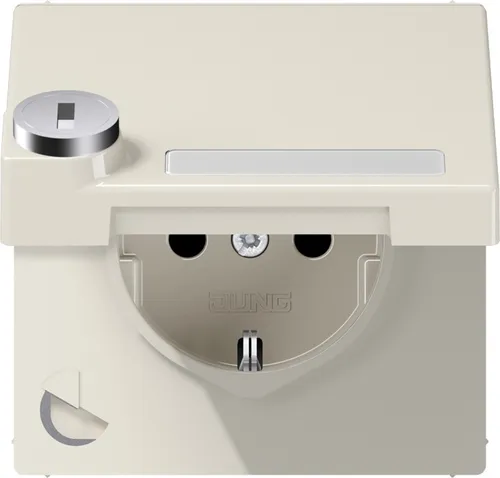 jung LS1520NAKLSL SCHUKO-Steckdose mit Klappdeckel in schwarz von Jung