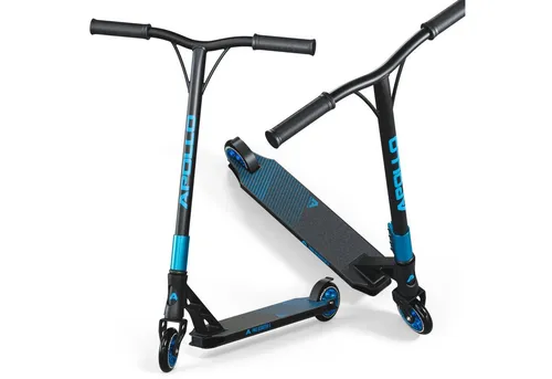 Apollo Stuntscooter Genesis X Pro - High End Profi Trick Roller - Stuntscooter für Freestyle Tricks im Skatepark oder stressfreies Cruisen in der City. Mit hochwertigen 120mm Alu Core Wheels und stabiler Bauweise für maximale Performance.