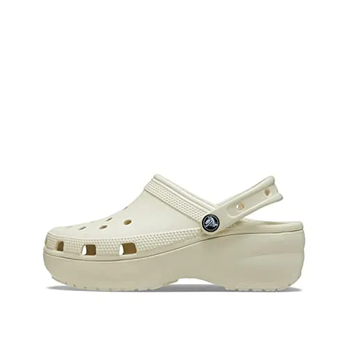 Crocs Classic Platform Clog W - Trendige Plateauschuhe für den Sommer - Modische Clogs mit 5 cm Absatzhöhe und trendiger Plateausohle aus Croslite™. Ideal als Sommerschuh oder Hausschuh, bequem und stylisch.
