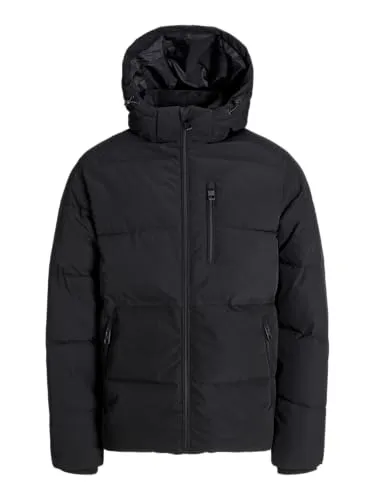 JACK & JONES Herren Jjeowen Puffer Sn Pls, Black, 5X_l