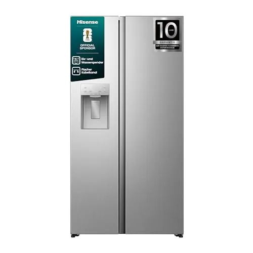 Hisense Side-by-Side Kühlschrank RS5P528STIE mit Wasser- & Eisspender