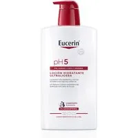 Eucerin pH5 Light Lotion 1L - Sanfte Pflege für empfindliche Haut - Tagespflege mit Panthenol, ideal für empfindliche Haut. Die 1L Flasche sorgt für langanhaltende Feuchtigkeit und Schutz.