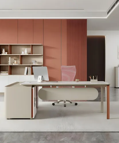 Moderner Schreibtisch in Weiß – Stilvolle Büroeinrichtung - Eleganter Schreibtisch mit einer Breite von 160 cm und einer Höhe von 75 cm. Ideal für modernes Arbeiten, bietet er viel Platz für kreative Ideen und ist einfach zu montieren.
