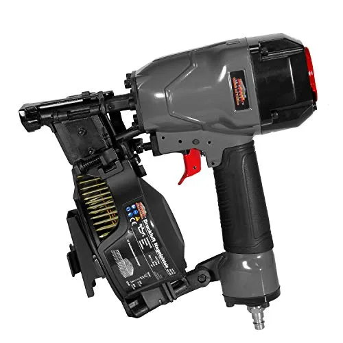 Mauk Dachpappenagler CN45C - Druckluftnagler für präzises Arbeiten - Tacker mit Magazinverschluss für schnelles Nachladen, werkzeugloser Tiefeneinstellung und geringem Gewicht für optimalen Bedienkomfort.