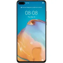 Huawei Smartphone P40 – 6,1 Zoll, 8GB RAM, 128GB, Schwarz - Handy ohne Vertrag mit Leica Triple-Kamera (50 MP) für herausragende Fotografie, 5G-fähig und powered by Kirin 990 Prozessor für schnelle Performance.