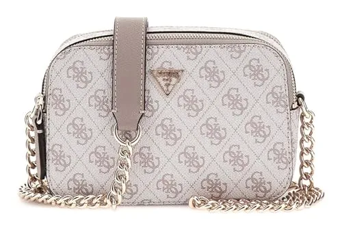 Guess Noelle Umhängetasche hellgrau HWBG9672140-DKO - Stylische Handtasche aus hochwertigem Lederimitat in hellgrau, perfekt für den Alltag und elegante Anlässe.
