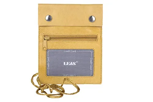 LEAS Brustbeutel Echt-Leder, natur Travel-Line