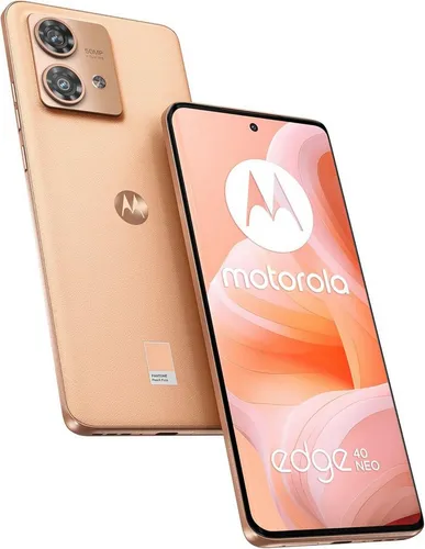 Motorola Moto Edge 40 Neo Peach Fuzz Smartphone - Smartphone mit 6,55 Zoll Display, 50 MP Kamera und 5G Unterstützung. Ideal für leistungsstarke Anwendungen und beeindruckende Fotos.